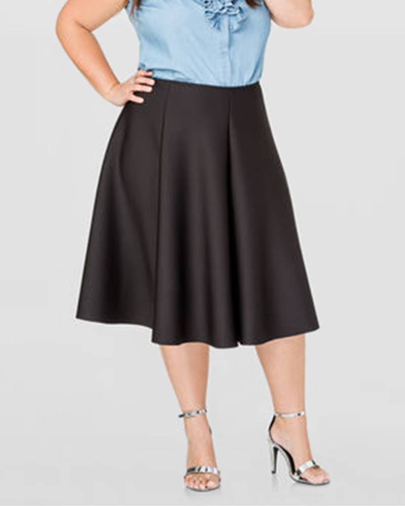 A Line Skirts for Women's | Plus Size A Line Skirt Outfit | Lurap